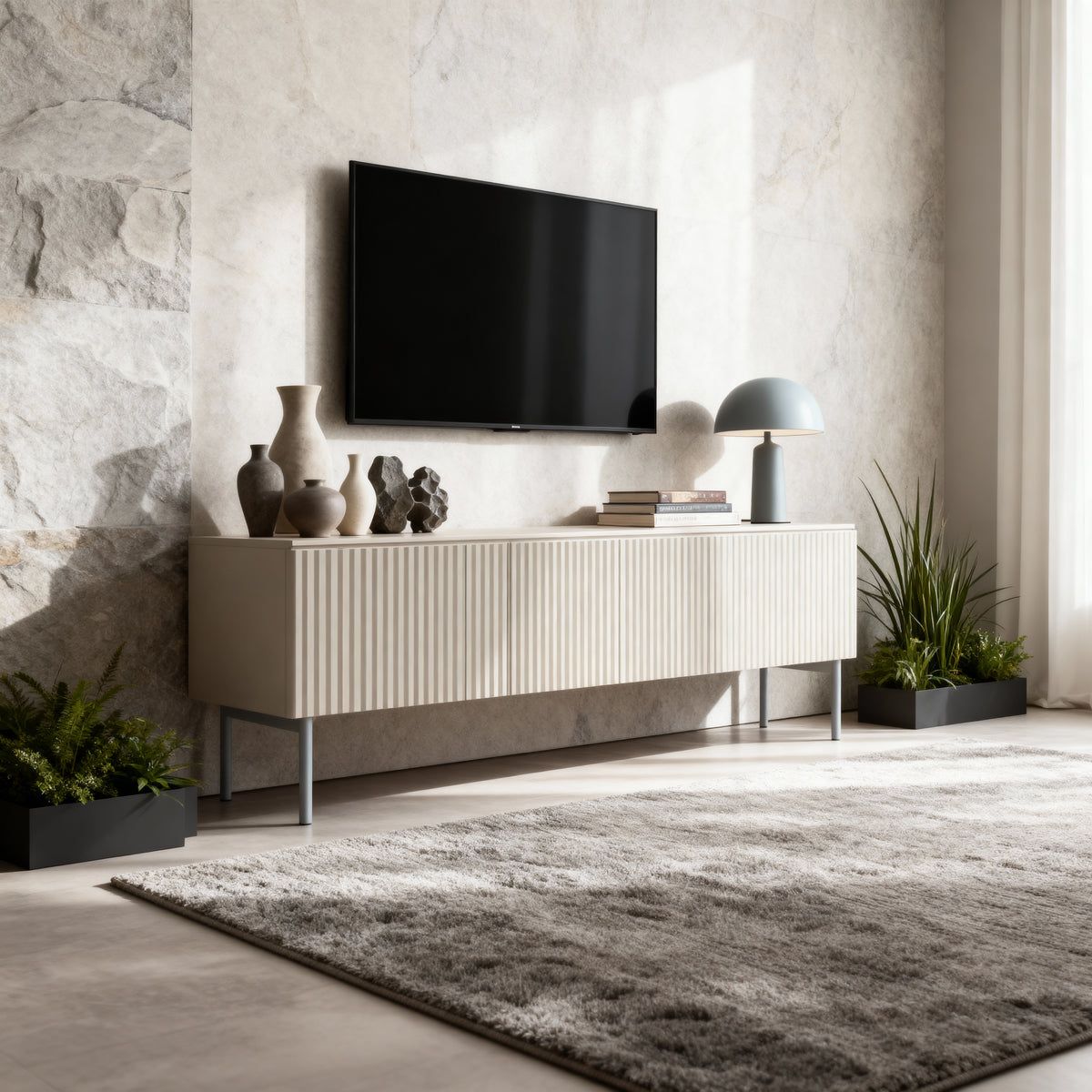 MuzZI TV-bord til fjernsyn, 147x51, i moderne stil – i indretningen
