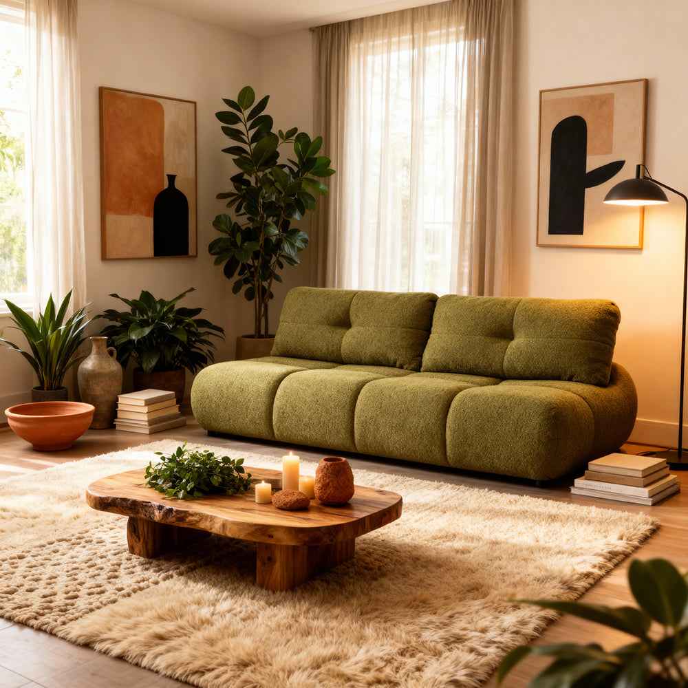 3-personers sofa med sovemulighed, 142x200, i blød minimalistisk stil | Milorya
