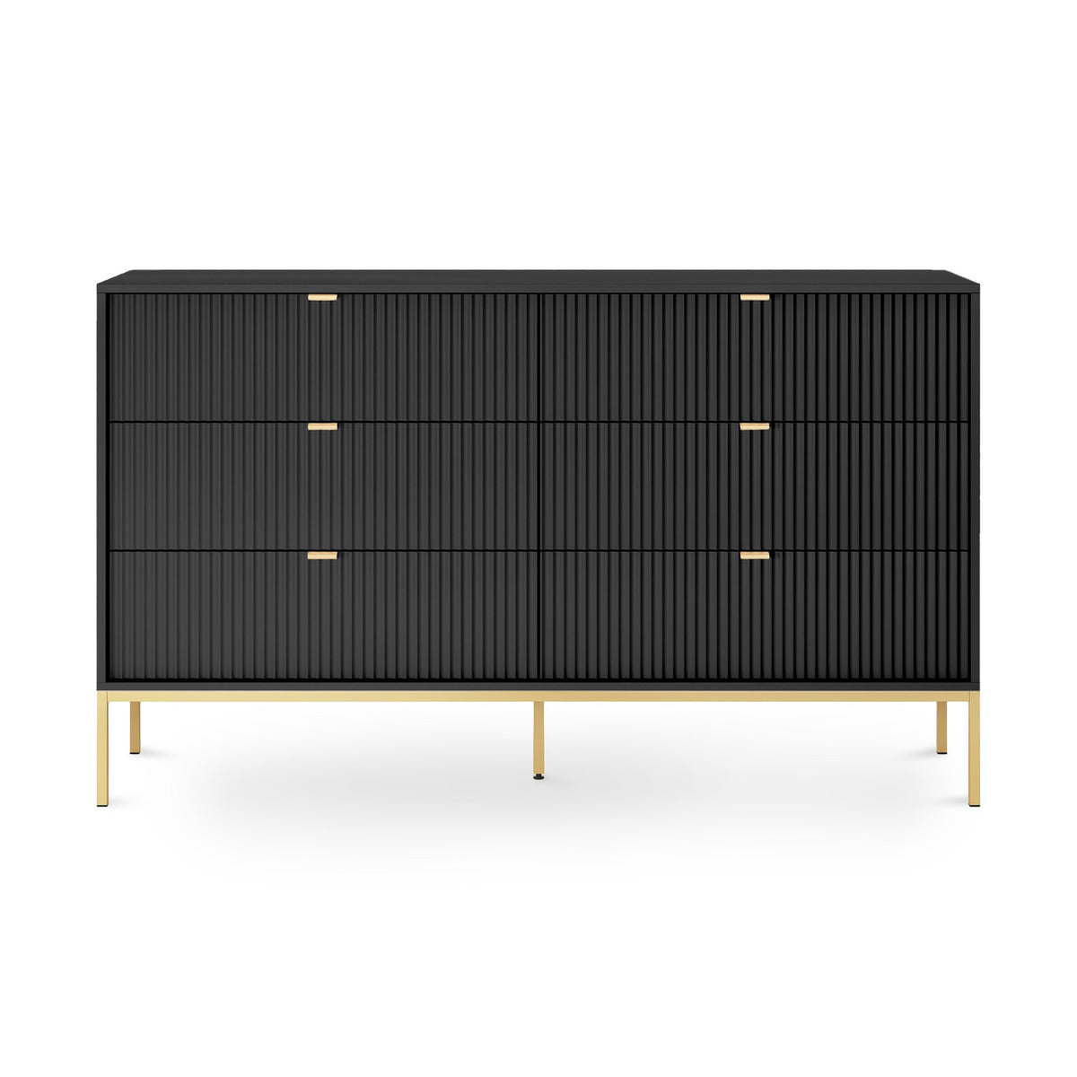 Komoda z szufladami 154x91 w stylu glamour | Roza