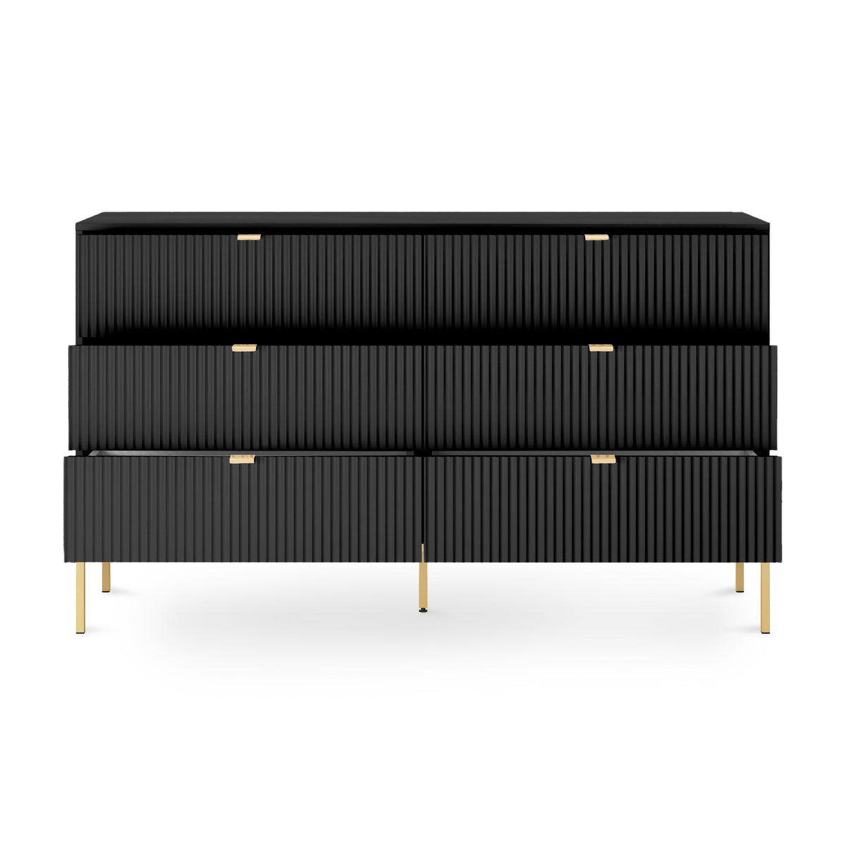 Komoda z szufladami 154x91 w stylu glamour | Roza