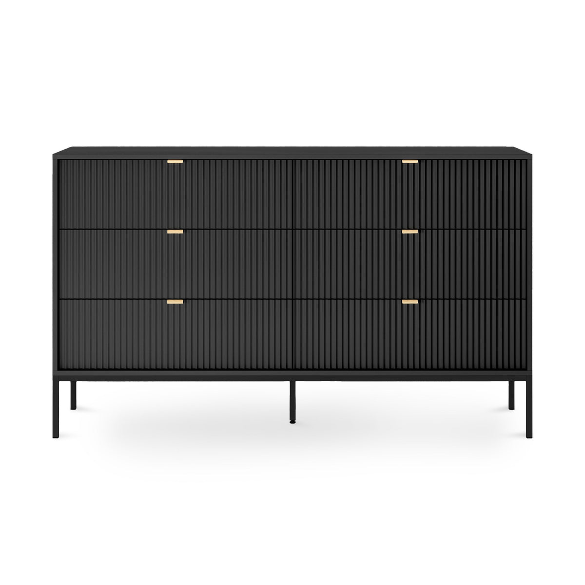 Komoda z szufladami 154x91 w stylu glamour | Roza