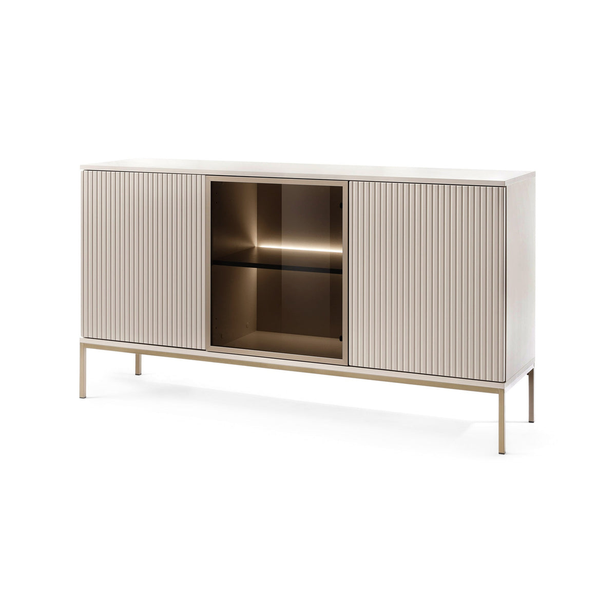 Kommode med låger, 154x83, i loftstil | Lampy Kashmir