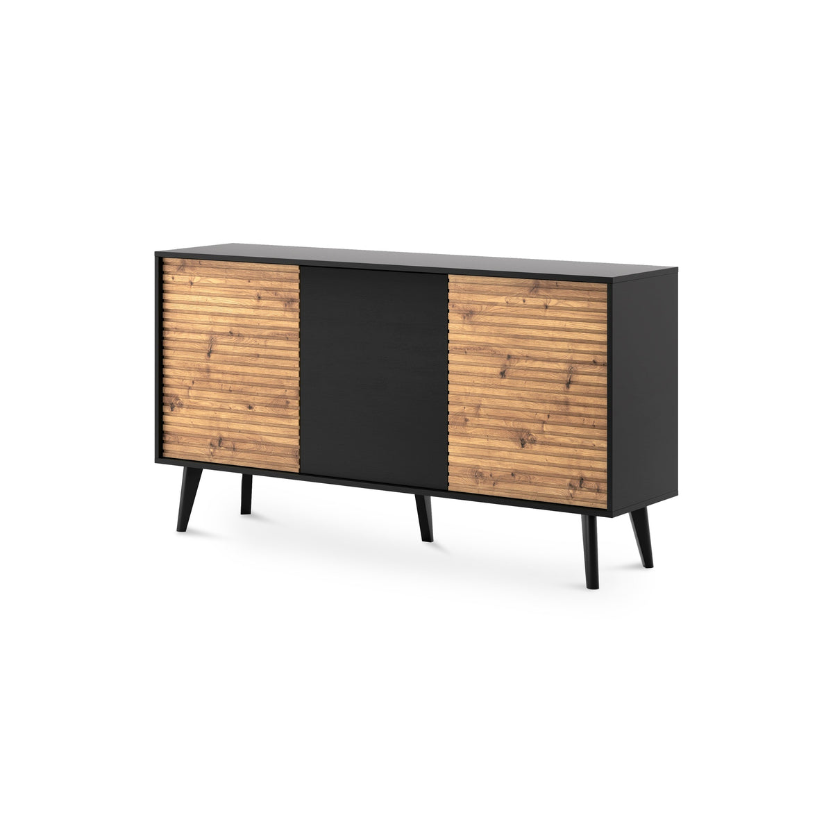 Las-kommode med låger, 154 x 83, i industriel stil – hovedbillede | Pillovely