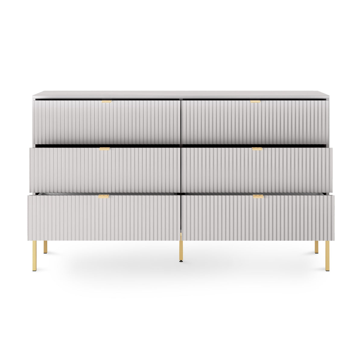 Komoda z szufladami 154x91 w stylu glamour | Roza