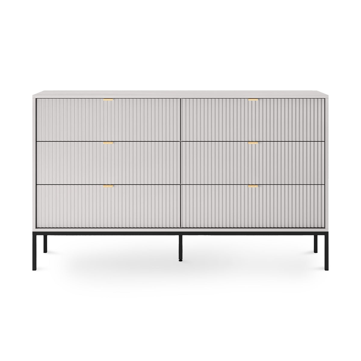 Komoda z szufladami 154x91 w stylu glamour | Roza