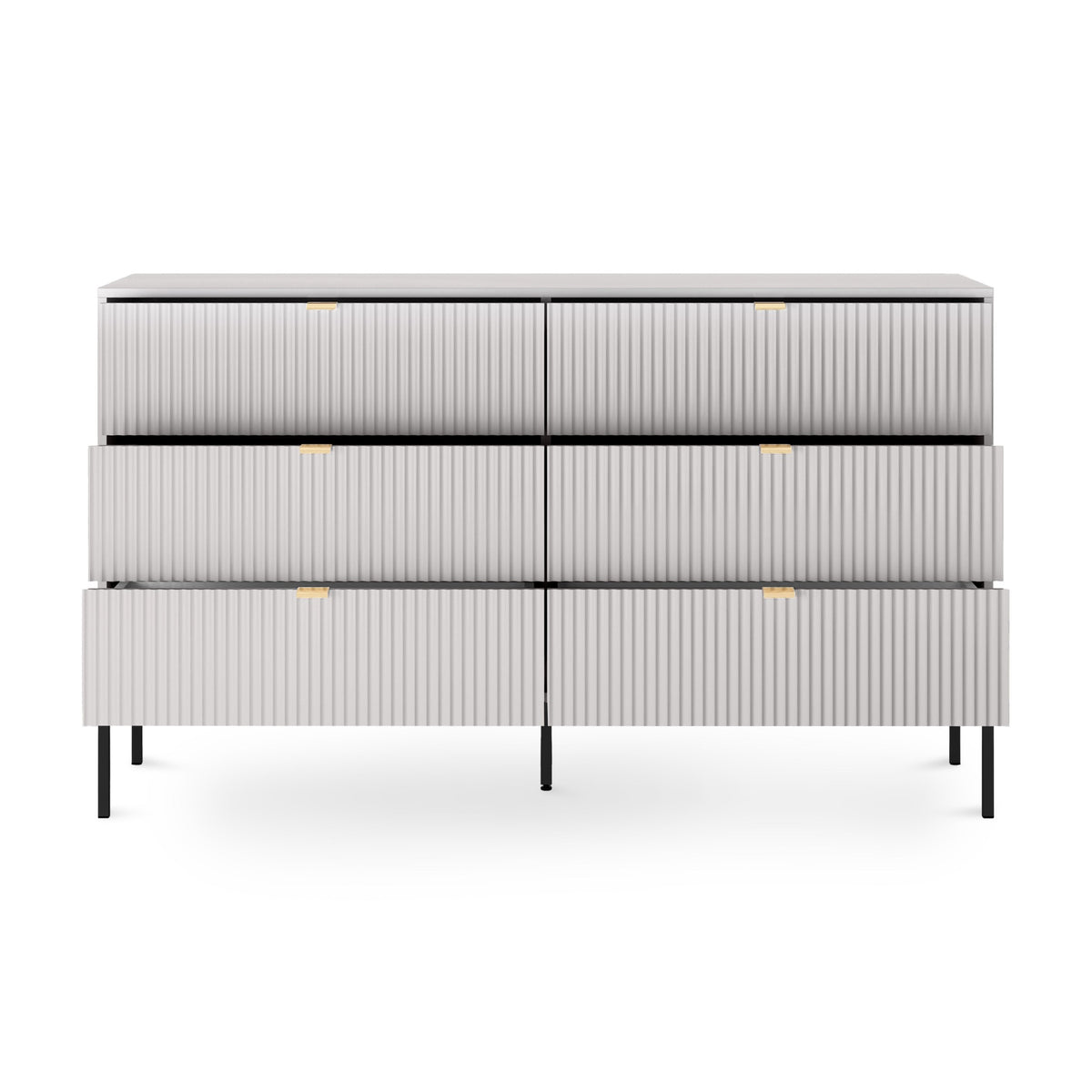 Komoda z szufladami 154x91 w stylu glamour | Roza