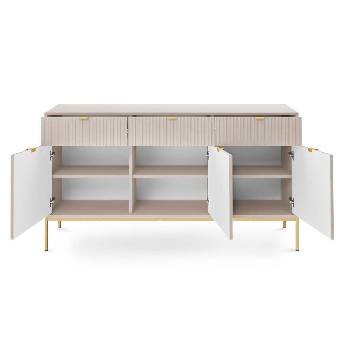 Roza-kommode 154x83 i glamour-stil – billede 4