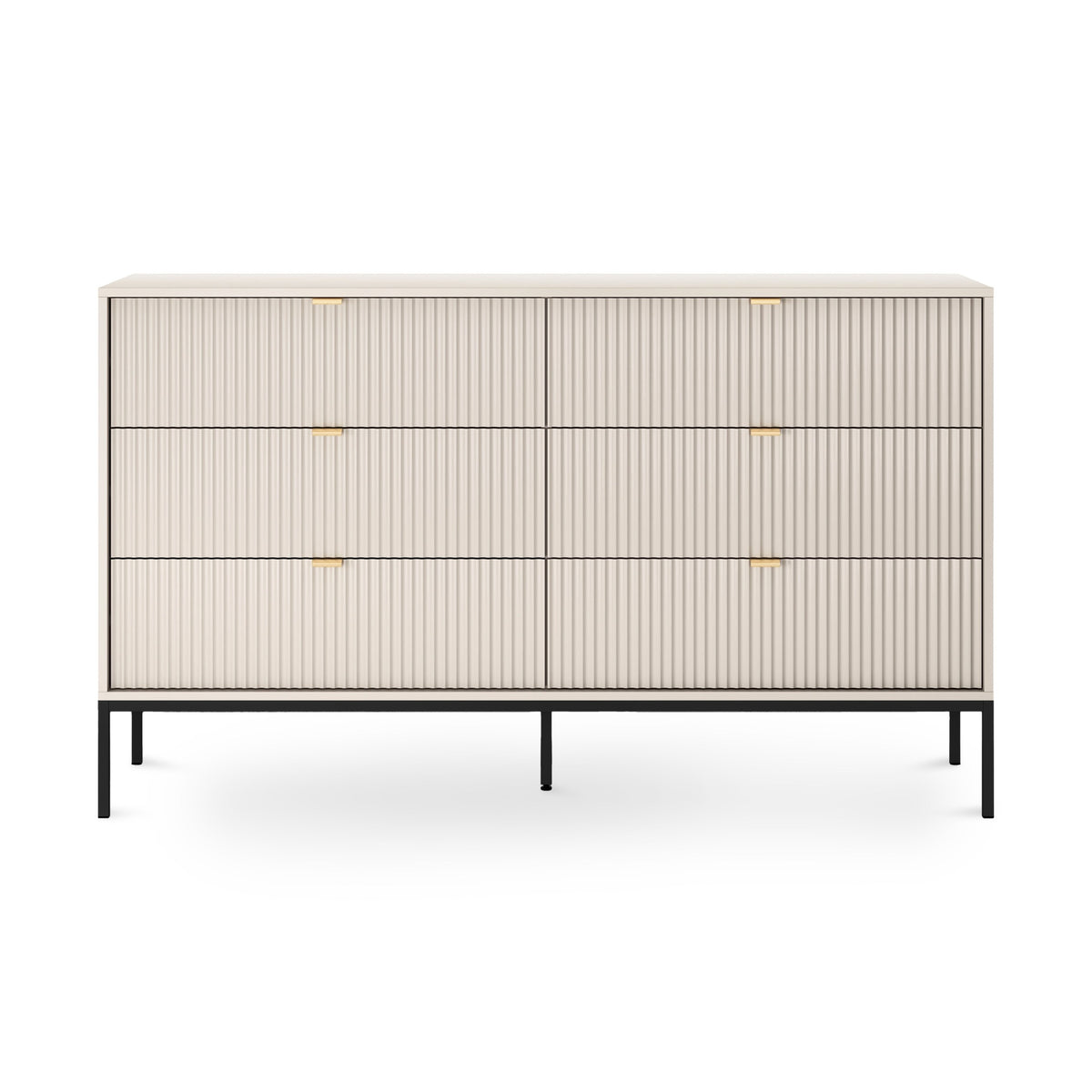 Kommode med skuffer, 154 x 91, i glamour-stil | Roza