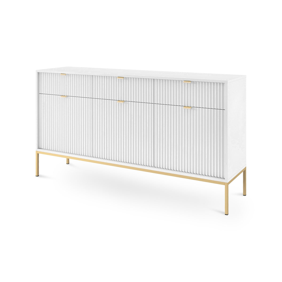 Roza-kommode 154x83 i glamour-stil – billede 8