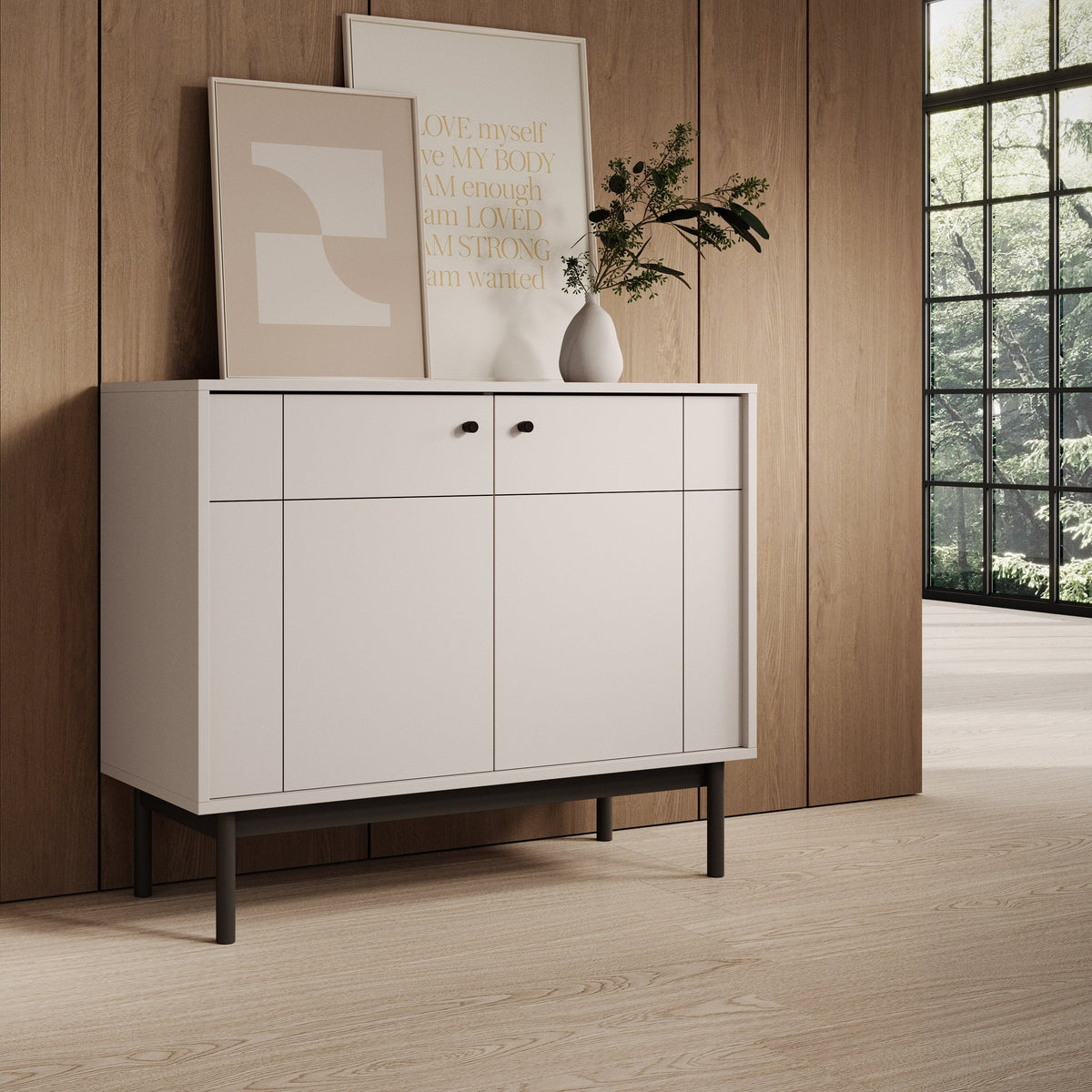 Sabi-kommode 104x84 i japandi-stil – billede 2