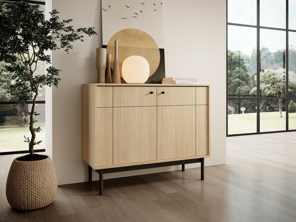 Sabi-kommode 104x84 i japandi-stil – i indretning