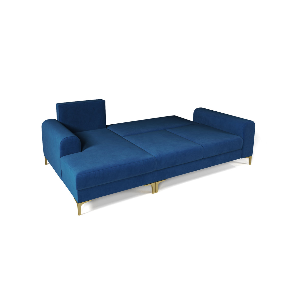 Hjørnesofa Arpelo 245x145 venstrevendt, udfoldet – soveflade 200x120 cm, hjørnesovesofa med DL-mekanisme
