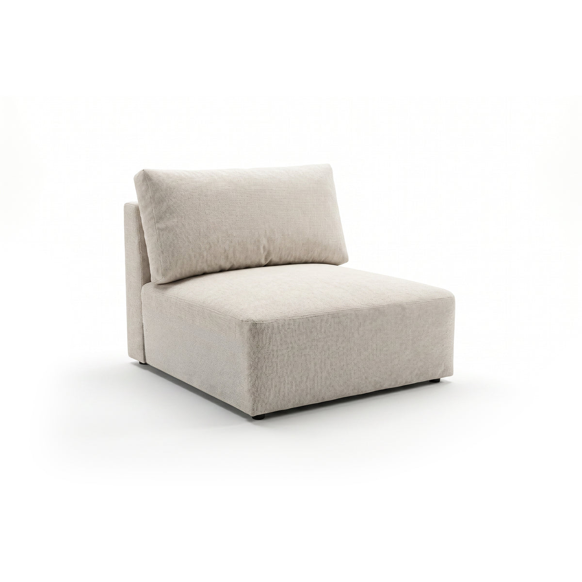 Midtermodul til U-sofaen Iskeli Cremet Taupe (ARAGON 03) – modul 105 × 108 cm med ryghynde
