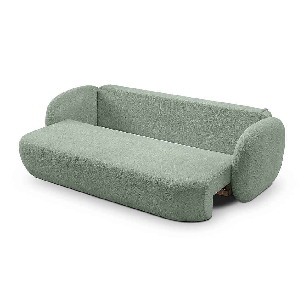 Olemo-sovesofa, 142x200, i moderne stil, Abriamo-stof – med åbne fronter