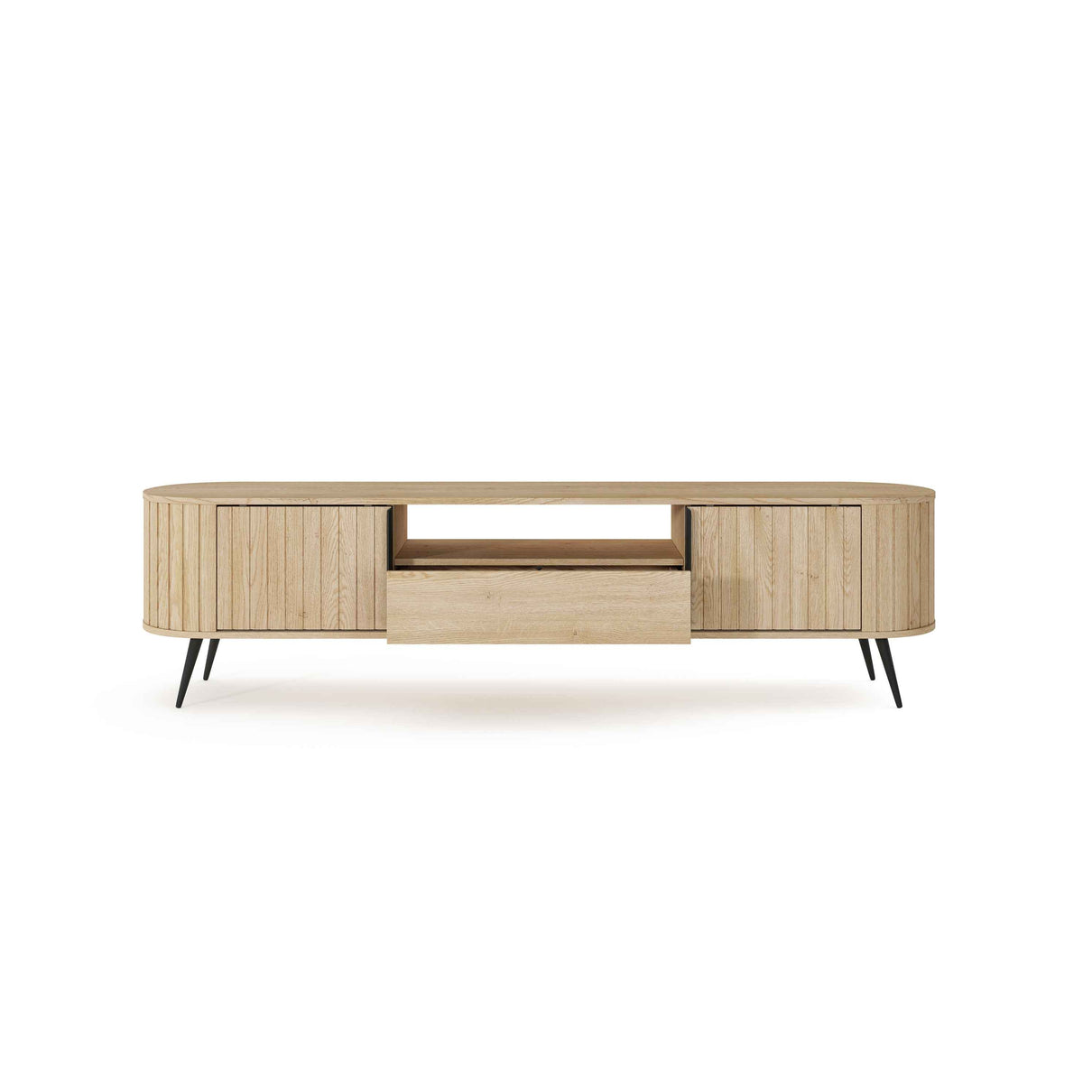 Llovia TV-bord 196x51 i moderne stil – med åbne fronter