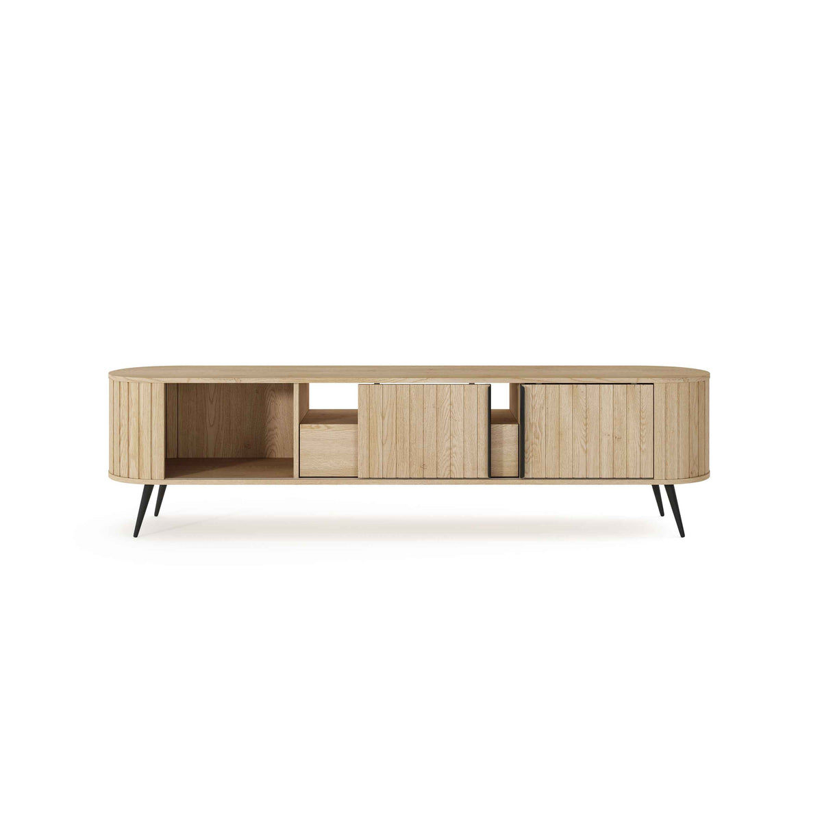 Llovia TV-bord 196x51 i moderne stil – med åbne fronter