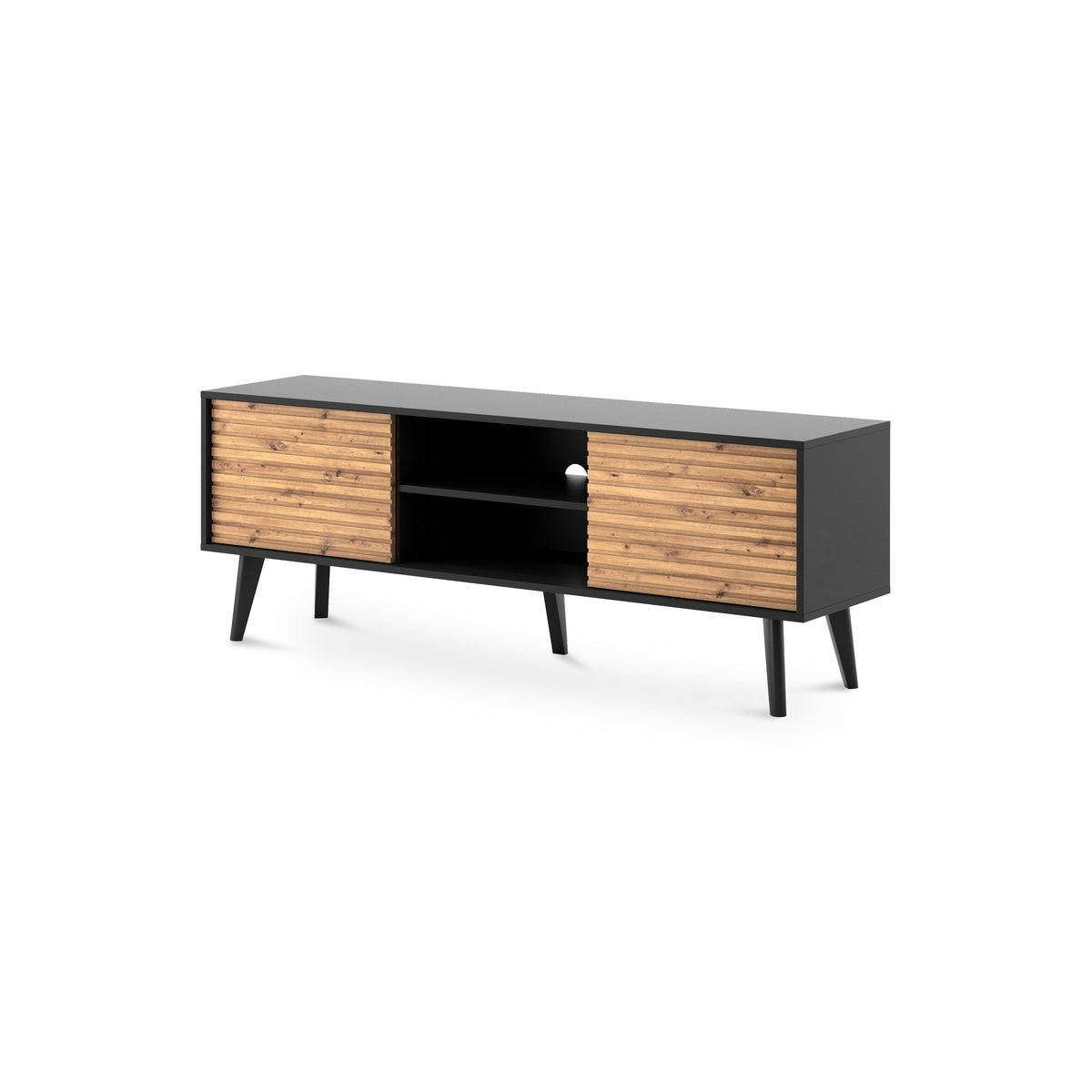 TV-bord til tv'et Las 154x56 i loft-stil – hovedbillede | Pillovely