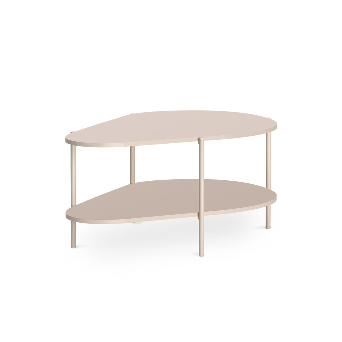 EKLIPSO sofabord 90x45 med organiske former i moderne stil, farve: Kashmir – hovedbillede | Pillovely
