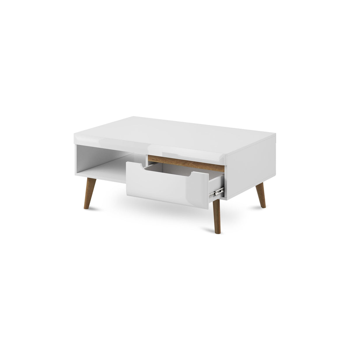 Trava-sofabord 107x46 med hylde i moderne stil – billede 3