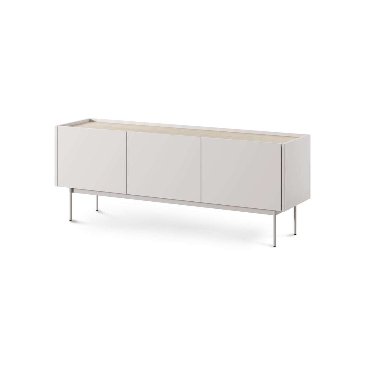 TV-bord til tv-apparat, 144x55, i japandi-stil | Bema Cashmere