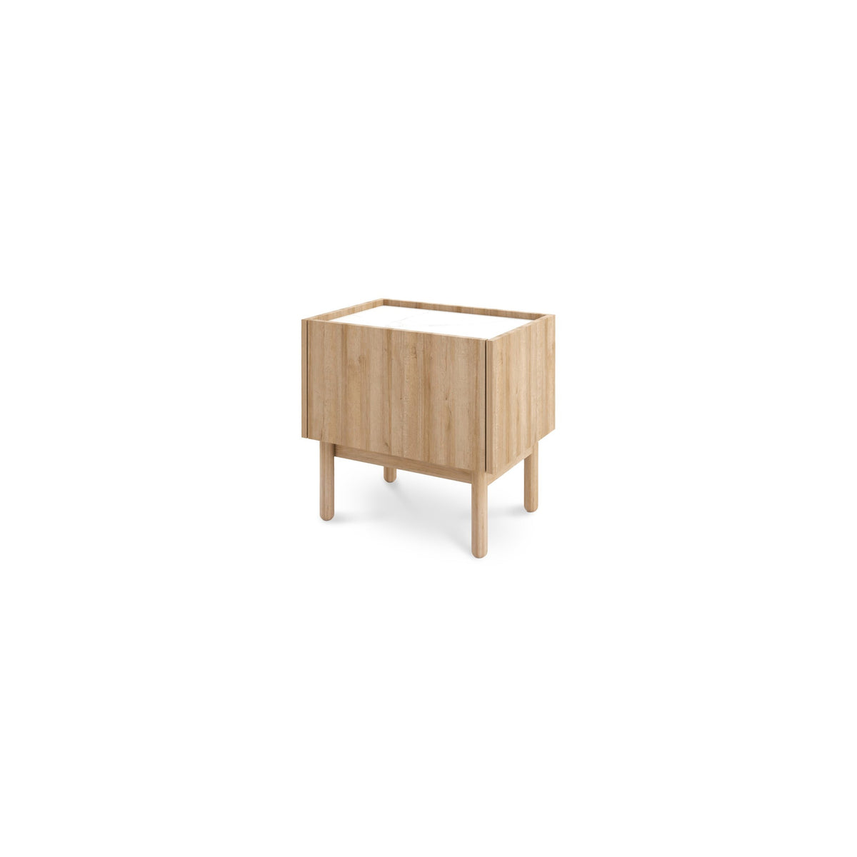 Natbord 50 x 48 cm med rummelig opbevaringsplads i boho-stil | Anawa