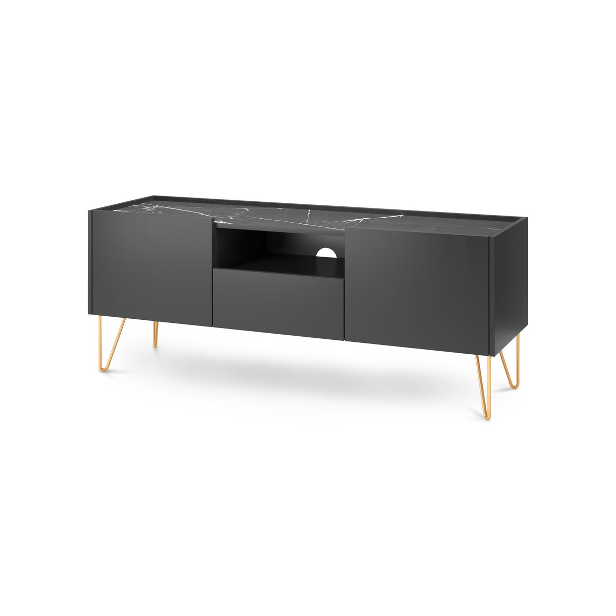 Ballada TV-bord til tv, 144x55, i glamour-stil – hovedbillede | Pillovely