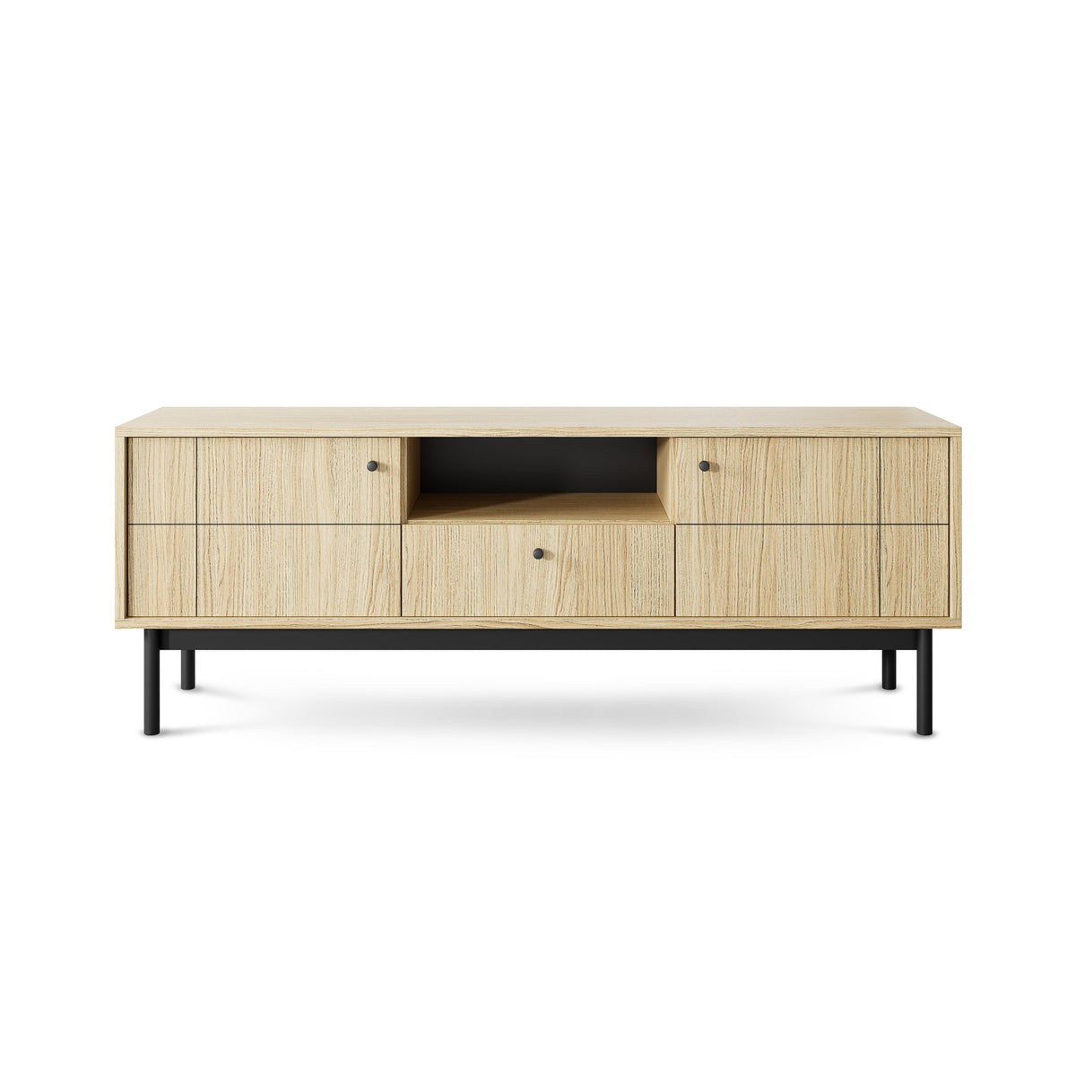 Szafka RTV Sabi 154x57 w stylu minimalistycznym – zdjęcie 8
