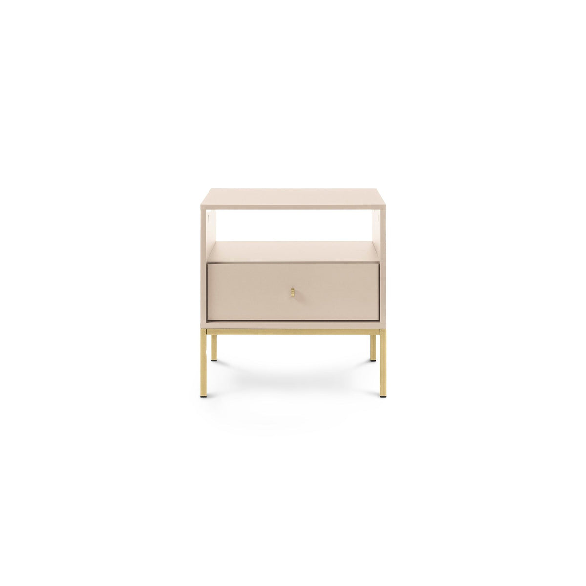 Kviat-natbord med skuffe, 54 x 57 cm, i modern classic-stil – billede 3