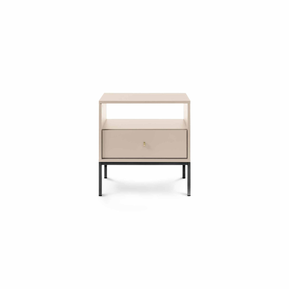 Kviat-natbord med skuffe, 54 x 57 cm, i modern classic-stil – billede 5