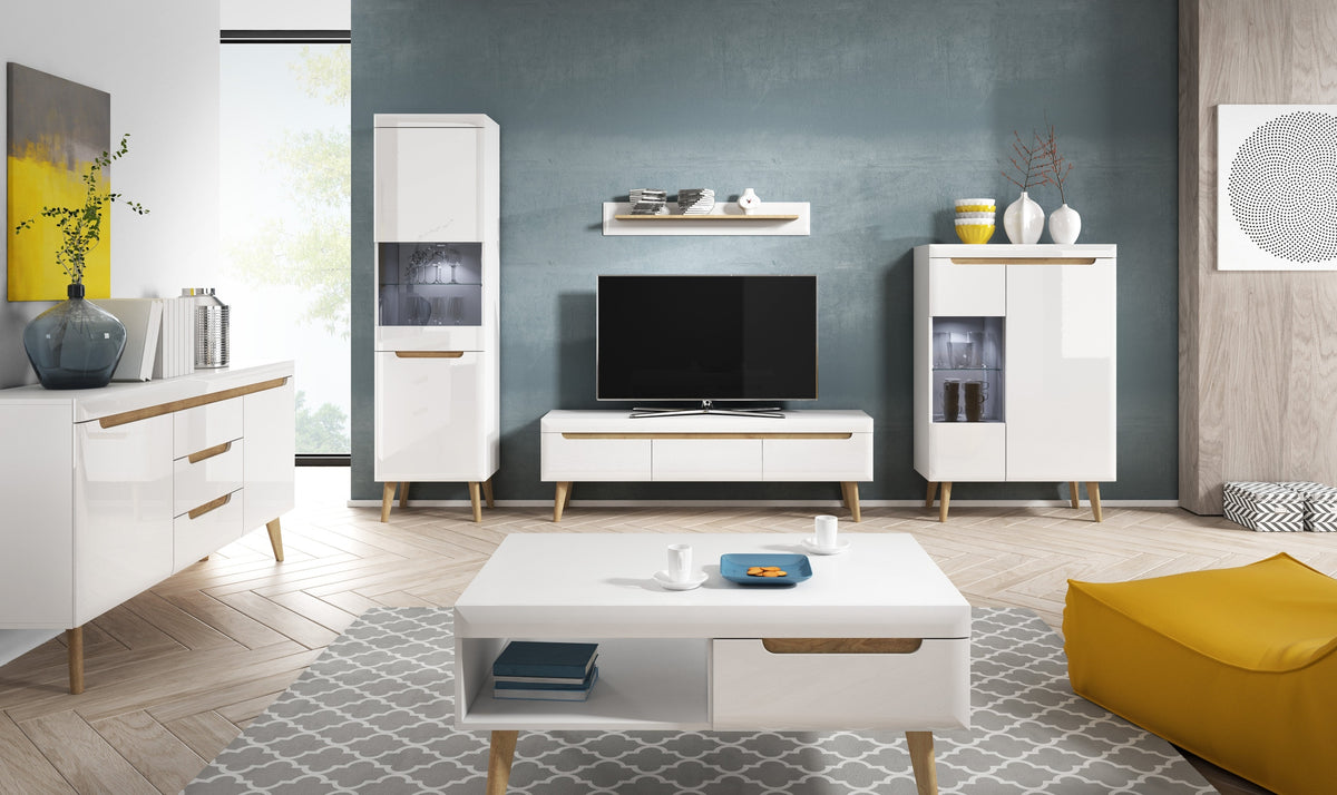 Trava TV-bord til tv i skandinavisk stil, 107 x 50 – billede 7