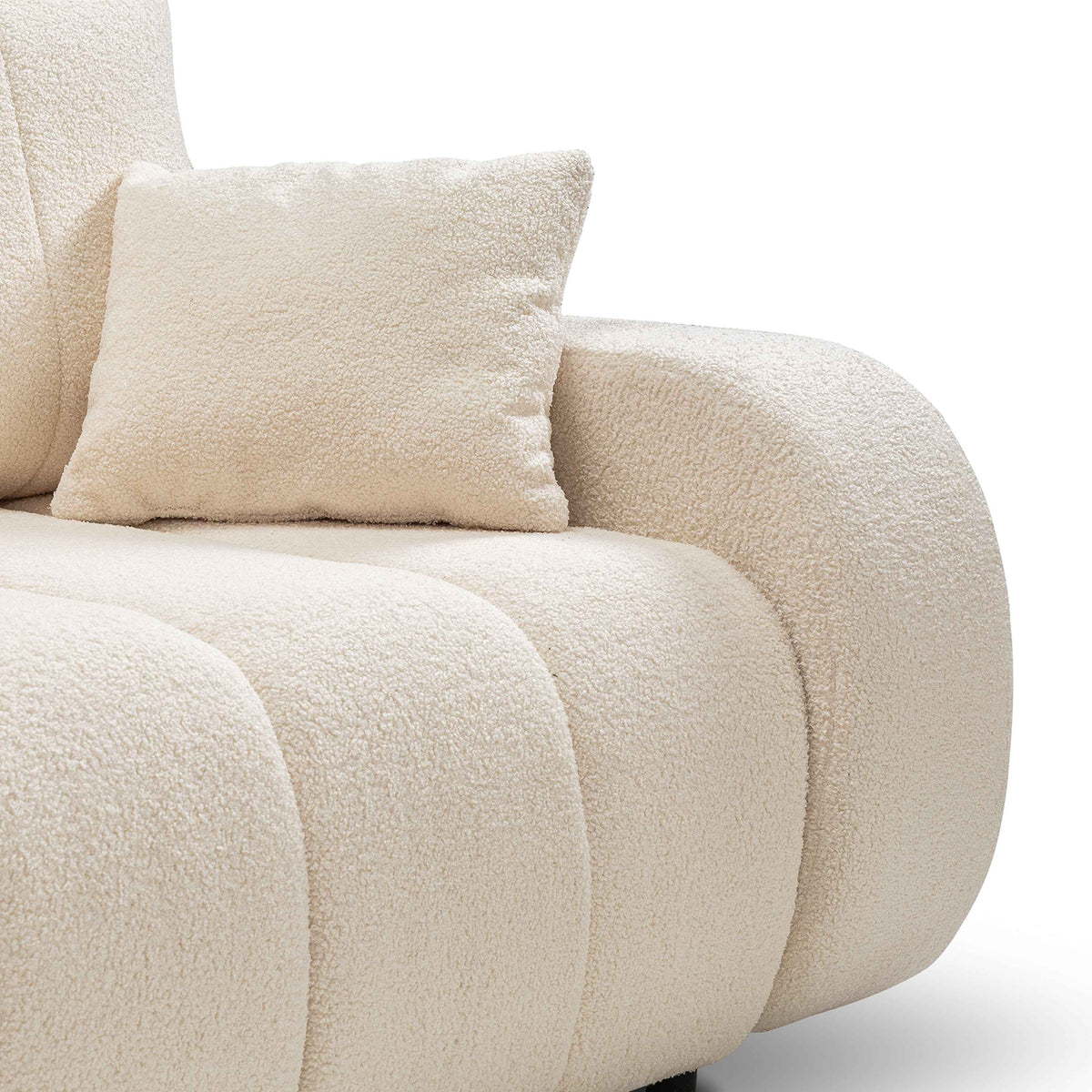 Baloa 3-personers sovesofa, 144x200, i skandinavisk stil – nærbillede af detaljer og struktur