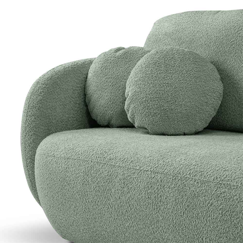 Olemo-sovesofa, 142x200, i moderne stil, Abriamo-stof – nærbillede af detaljer og struktur