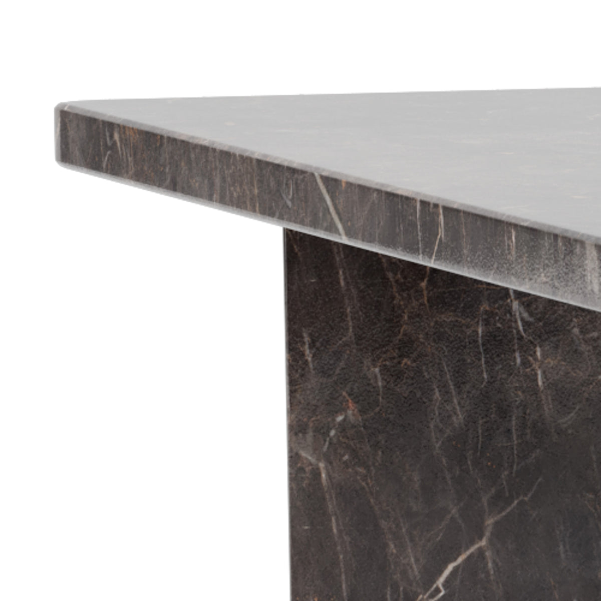 Plaris-sofabord 90x42 i elegant stil – nærbillede af detaljer og overflade