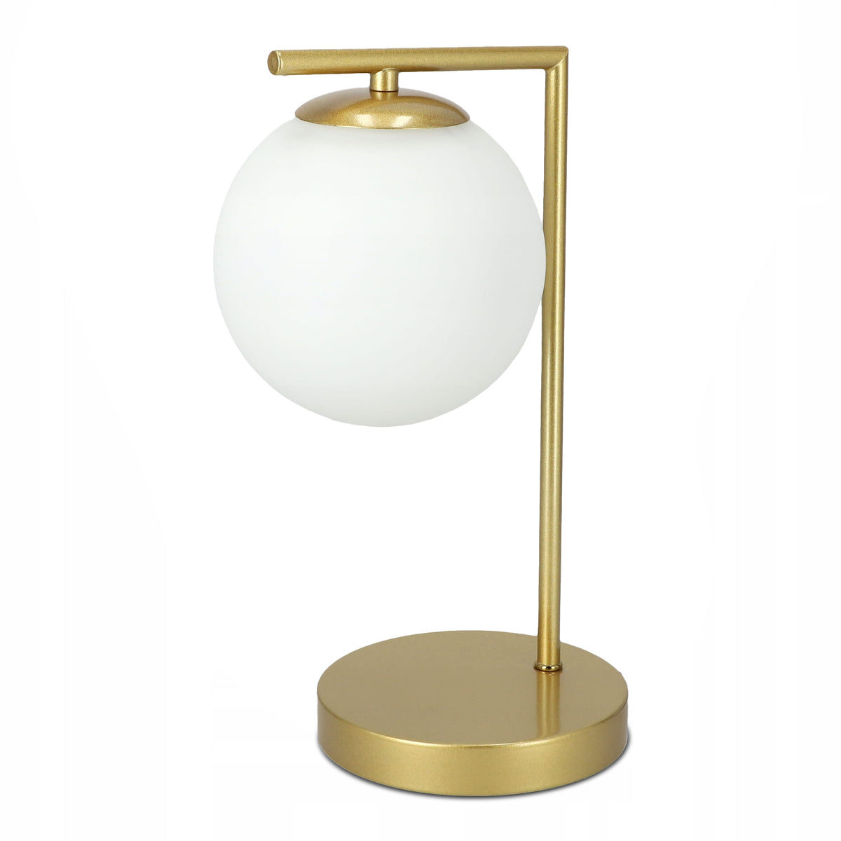 Lampka Orbitella biurkowa z szklaną kulą w stylu eleganckim – zdjęcie główne | Pillovely