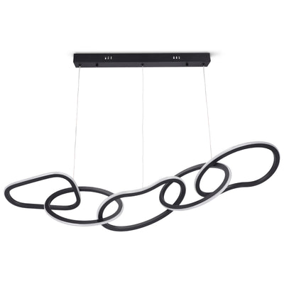 Lampa Katena wisząca LED z falującą konstrukcją w stylu nowoczesnym – zdjęcie główne | Pillovely
