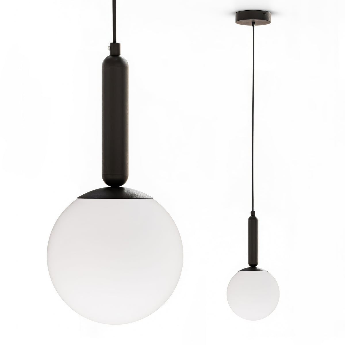 Lampa Obal wisząca z kulą w stylu loftowym – zdjęcie główne | Pillovely