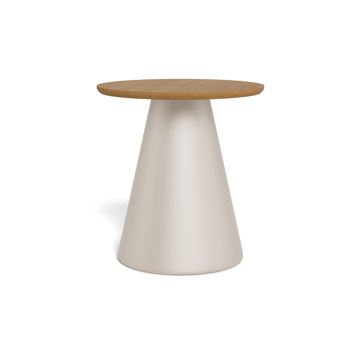 Rundt sofabord med en diameter på 45 cm i soft loft-stil | Talin, varm beige
