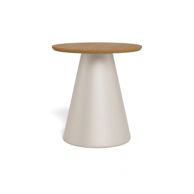 Rundt sofabord med en diameter på 45 cm i soft loft-stil | Talin, varm beige