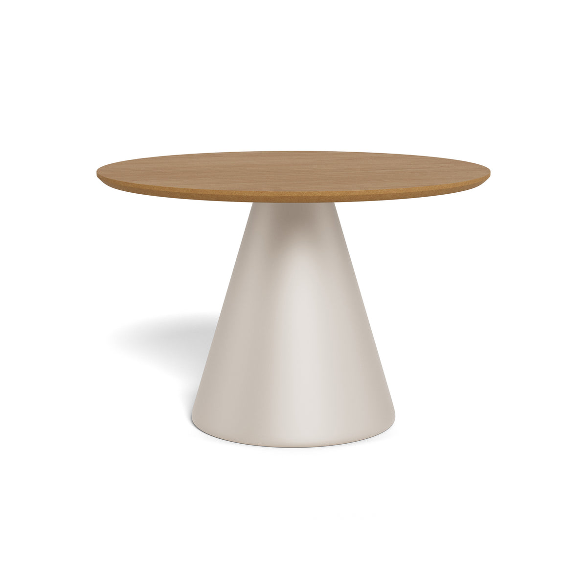Rundt sofabord med en diameter på 65 cm i soft loft-stil | Talin, varm beige