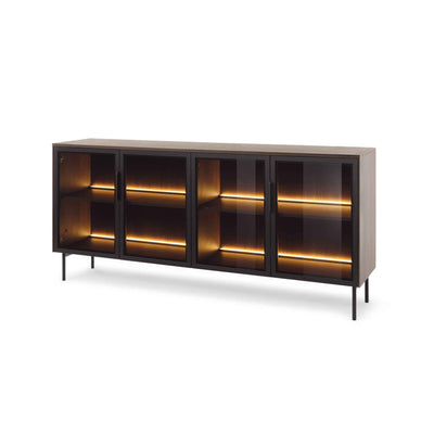 Kommode 181x83 med låger i elegant stil | Lummer Dunin-eg