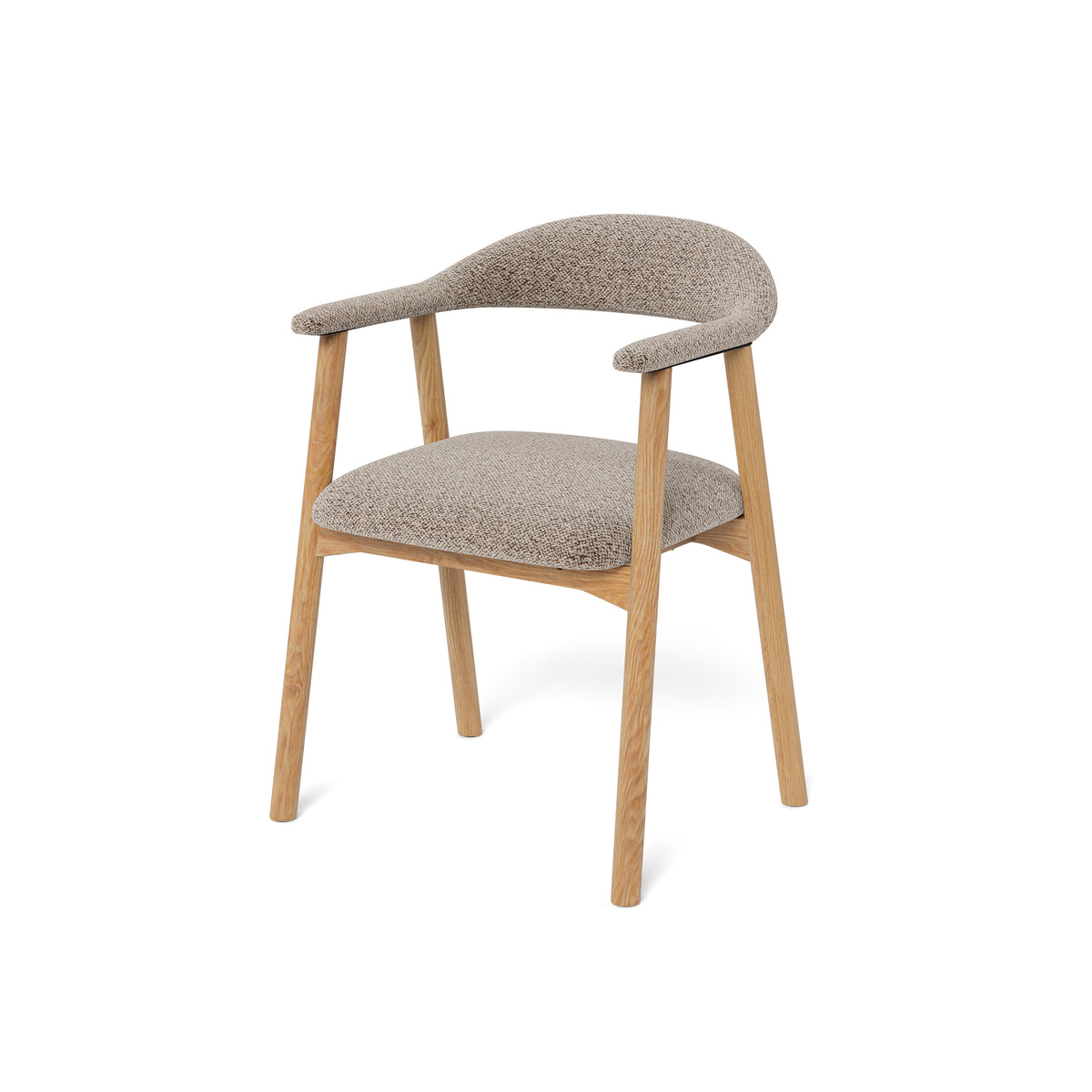 Sæt med to stole med armlæn i skandinavisk stil | Hikari Komfort Grå Beige