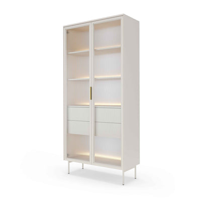 Glasvitrineskab 91 x 195 cm i moderne stil | Lummer Kaszmir