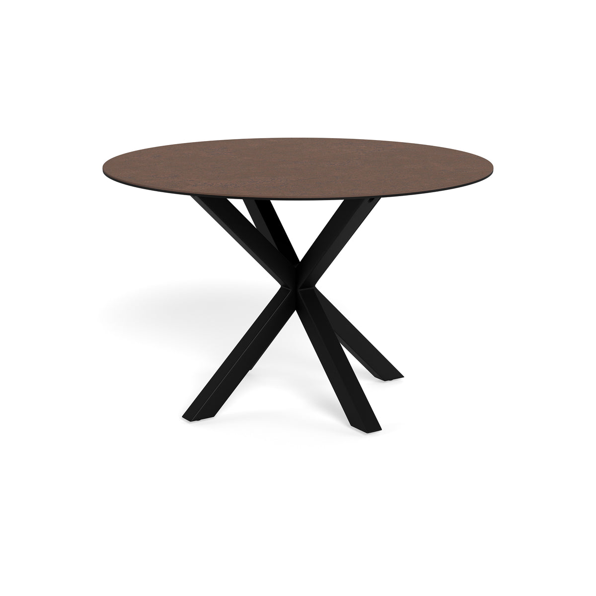 Rund spisebord 119x76 i moderne stil | Stela, rustfarvet sten