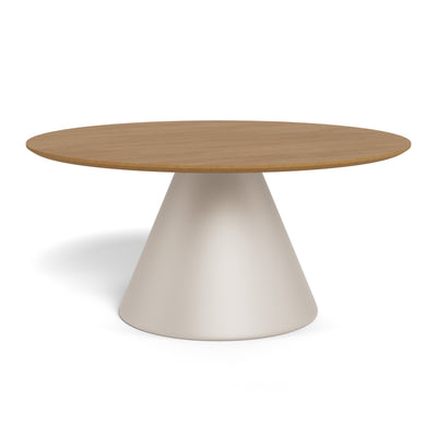 Rundt sofabord med en diameter på 85 cm i soft loft-stil | Talin, varm beige
