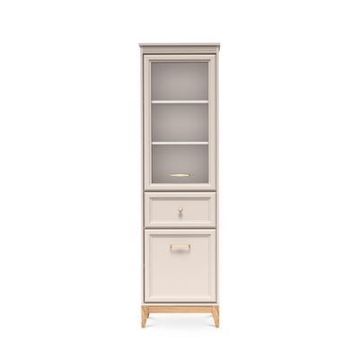 Serena 55x193 vitrineskab med glaslåger i modern classic-stil – set forfra
