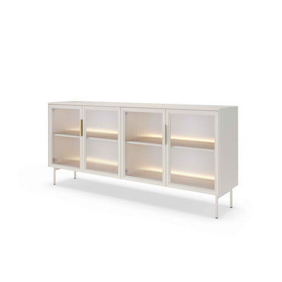 Kommode 181x83 med låger i elegant stil | Lummer Kaszmir