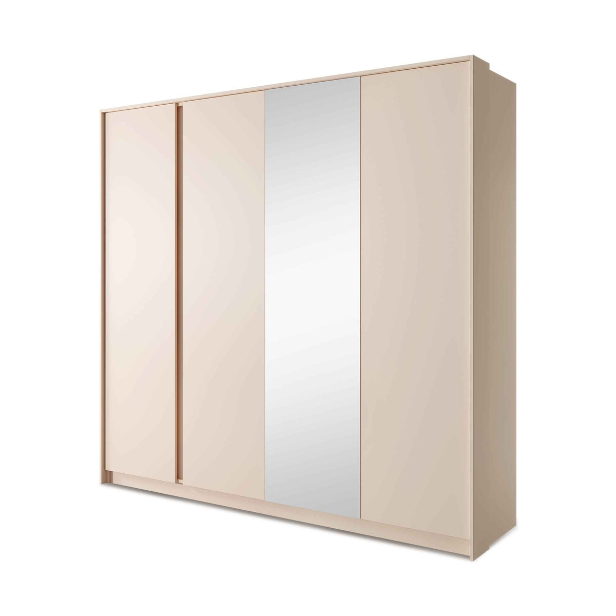 4-dørs garderobeskab, 223 x 210 cm, i minimalistisk stil | Dust NEJ