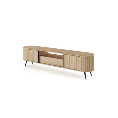 Llovia TV-bord til fjernsyn, 196x51, i moderne stil – set fra siden | Pillovely