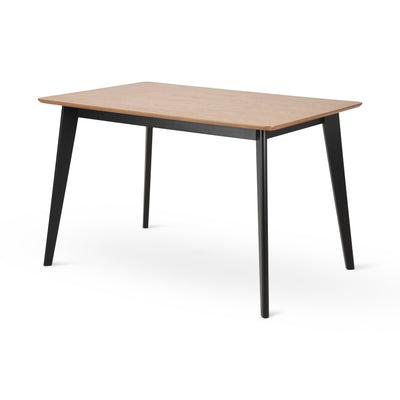 Krel-spisebord 120x80 i skandinavisk stil – set fra siden | Pillovely