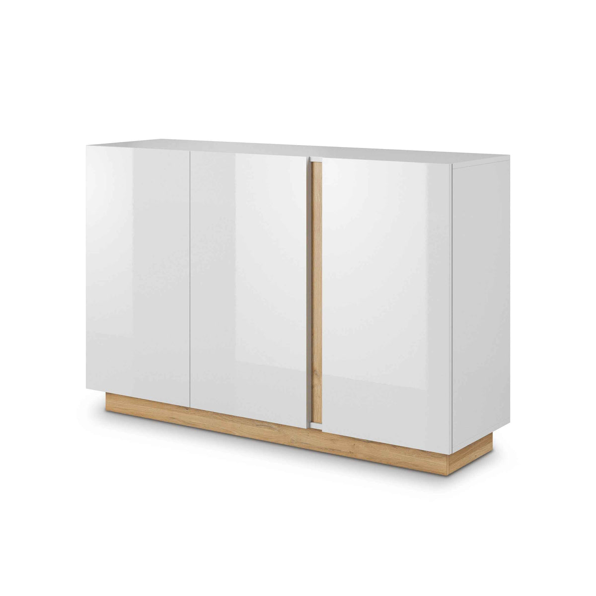 Armelia-kommode med låger, 138x91, i moderne stil – set fra siden | Pillovely